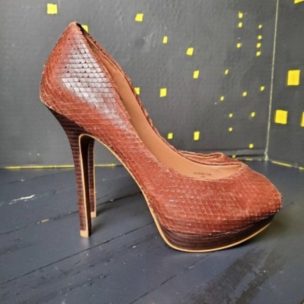Zara Basic Collection Snakeskin heels - Picture 6 of 9